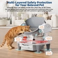 thumbnail image 3 of Smart App Controlled Self-Cleaning Litter Box, Automatic Odor-Control Cat Toilet with Large Waste Bin & Liners, Open-Top Design for One or Multiple Cats，White, 3 of 9