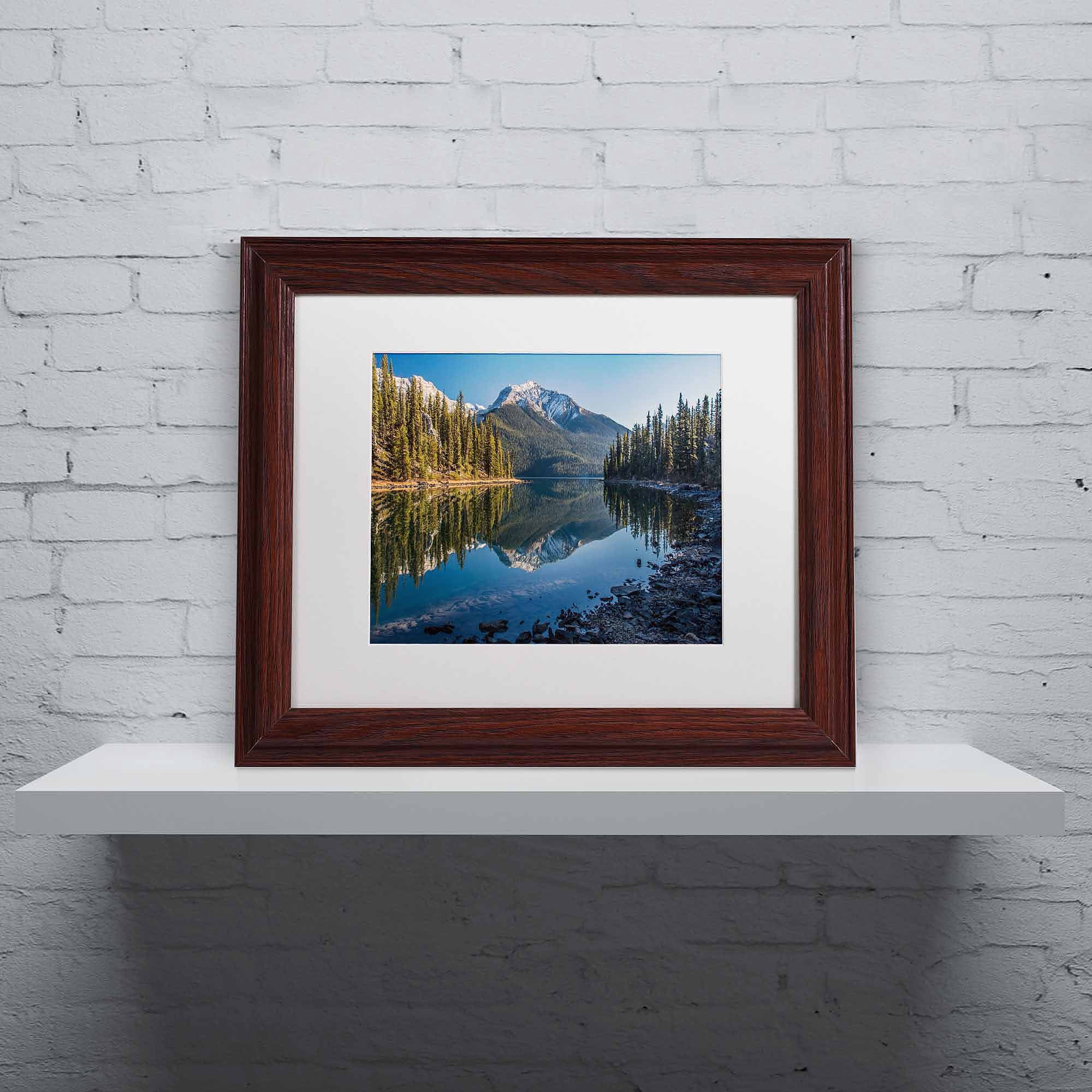 Trademark Fine Art "Jasper Morning" Canvas Art by Pierre Leclerc, White Matte/Wood Frame
