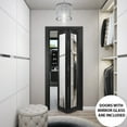thumbnail image 3 of Sliding Closet Bi-fold Doors | Lucia 1299 Matte Black with Mirror, 3 of 5