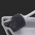 thumbnail image 4 of Escobilla de baño y soporte, juego de escobilla de baño de silicona con mango largo y soporte de secado rápido para baño o baño de invitados, 4 of 7