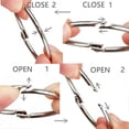 thumbnail image 3 of Book Binder Rings 2" Office Binder Rings (Pack of 20) Nickel Plated Silver, 3 of 5