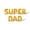 Gold, variant on Letter Balloons - SUPER DAD 16" Inch Alphabet Letters Foil Mylar Balloon Father's Day or Birthday Banner (Silver)