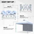 thumbnail image 4 of MASTERCANOPY 8 x 8ft Pop-up Canopy Tent with 1 Sidewall, White, 4 of 7
