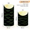 thumbnail image 4 of Green Bat Pattern Flameless Candles 2 PCS with Remote Realistic Moving Flame LED Tapered Pillar Set for Home Decor, 4 of 7