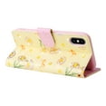thumbnail image 6 of Dteck Leather Wallet Case for iPhone XS Max Stylish Flower Floral Butterfly Pattern,Kickstand Card Slots Handstrap Folding Shockproof Durable Case for Girls Women For iPhone XS Max,D, 6 of 7