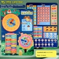 thumbnail image 1 of HLONK Magnetic Kids Calendar for Learning Toddlers Preschool Classroom Chart, 1 of 7