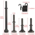 thumbnail image 4 of 5 Pcs Smoothing Air Hammer Tool Kit Pneumatic Chisel Bits Accessories 0.401'' (10mm) Shank Air Hammer Extended Length With Spring, 4 of 4