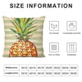 thumbnail image 5 of PHYHOO Summer Decorative Throw Pillow Covers, Fruit Love Heart Yellow Green Cushion Case Decor, Stripes Home Decoration for Sofa White, 5 of 5
