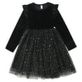 thumbnail image 5 of Staki Girls Long Sleeve Dresses Toddler Girl Tulle Dress, Long Sleeve Tulle Dresses for Toddler Girls, Girls Princess Dress for Girl(Black,2-3 Years), 5 of 7