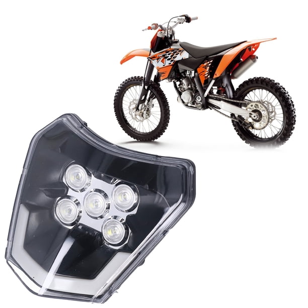 Luces De Conducción LED Para Motocicleta, Lente Transparente De Visión Clara, Faro LED Para Motocicleta 5LED Para Moto