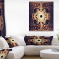thumbnail image 1 of Motif de Fleurs Fractales Rouges Marron - Impression sur Toile Florale, 1 of 3