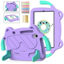 Kid-Proof Case for Lenovo Tab M8 4th Gen 8.0" 2023, EVA Hard PC Durable Shockproof Protective Cover with Handle Stand for Kids for Lenovo Tab M8 4th Gen 8.0" 2023, Purple
