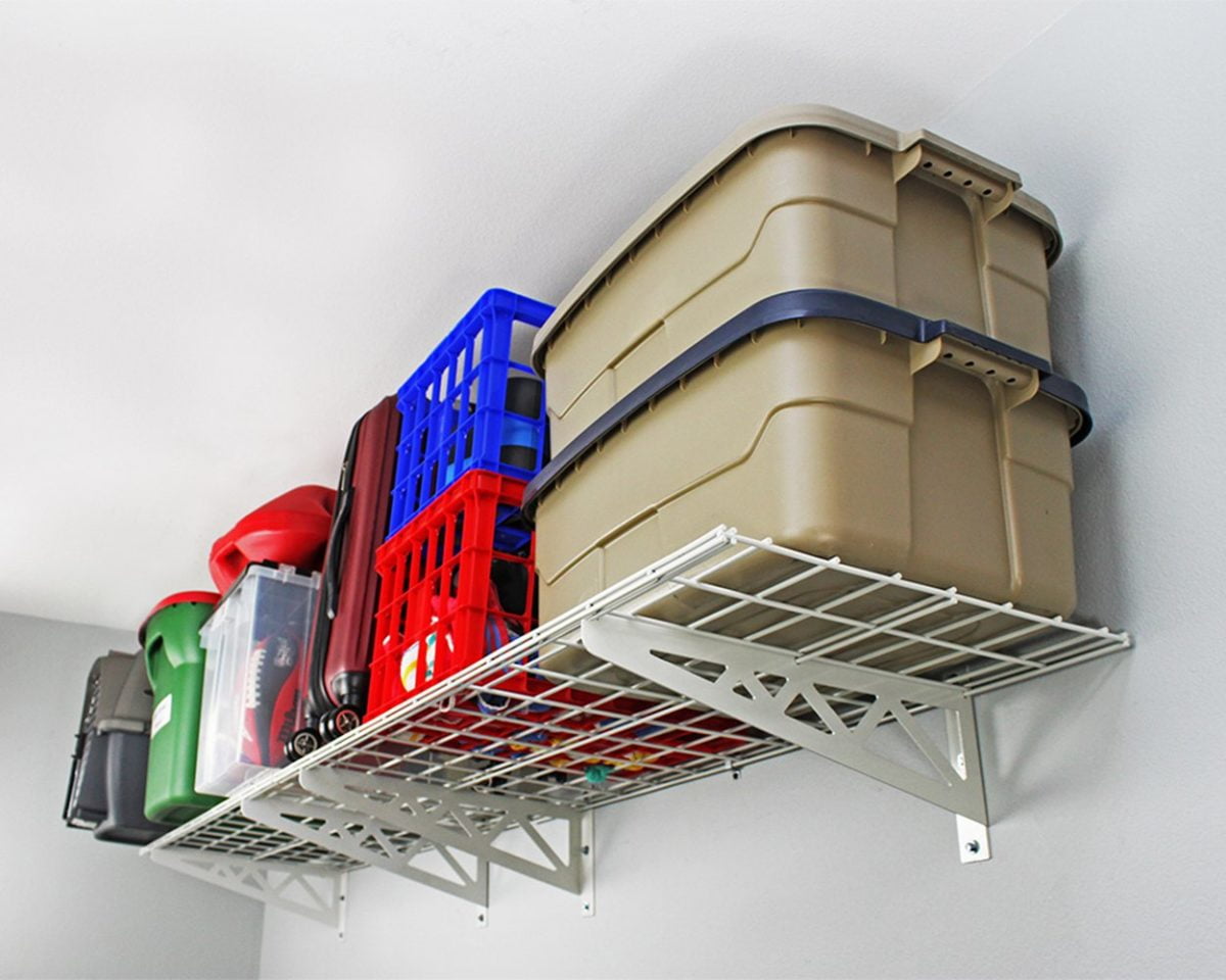 MonsterRAX Steel Wall Mounted Shelf - 18" D x 36" L - 500 lb Weight Capacity (Set of 2)
