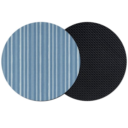 Blue Triped Coasters Set of 2 Absorbent Coasters for Drinks Farmhouse Stripes Modern Vintage Coaster for Desk Coffee Table Protection Home Decor House Warming Gifts 4