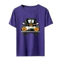 thumbnail image 1 of PENGXIANG T Print Chemisier Chemisier Manches Courtes Été Décontracté Femmes T-Shirts, 1 of 5