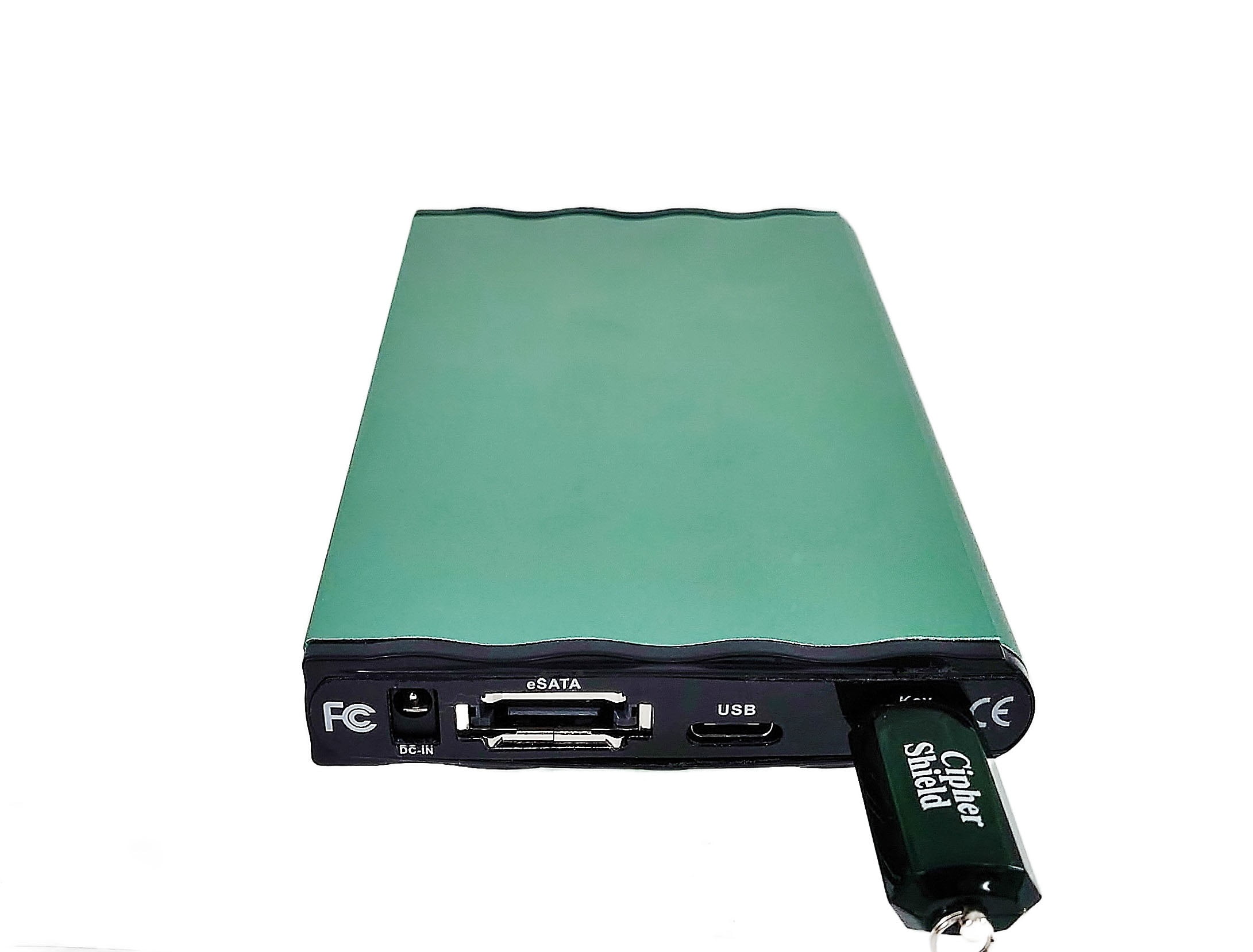 BUSlink 1TB SSD USB-C 3.2 Gen 2/eSATA CipherShield FIPS 140-2 HIPAA 256-bit AES Hardware Encrypted Disk-On-The-Go External Slim Portable Drive