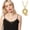 Gold Size Q U3, variant on Name Necklace Personalized Gift, QQZ Fashion Letter Pendant Jewelry for Women, 26 English Alphabet Alloy Chain Necklace for Party Date Wedding, Gold