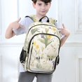 thumbnail image 6 of FORMRS Unisex School Backpack 17" Student Travel Bag with Laptop Compartment, Floral Rabbit, 6 of 7