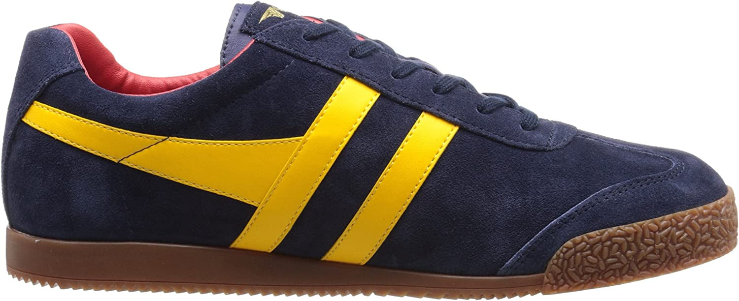 gola harrier tobacco Gola Harrier Suede Tobacco Ecru Mens Lace Up Sneakers
