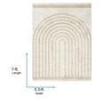 thumbnail image 7 of Livabliss Washable Rugs for Living Room, 5x7 Fossay Shag Modern Light Beige Area Rug, Bedroom Dining Room Home Decor Stain Resistant Carpet (5'3" x 7'), 7 of 7