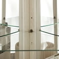 thumbnail image 5 of Jopath Display Cabinet with Glass Doors, Glass Corner Cabinet With Light, Wine Cabinet with Adjustable Glass Shelves for Living Room White(Bulb Included), 5 of 9