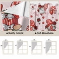 thumbnail image 5 of Pink Valentine's Day Swag Valances for Windows, Kitchen Curtains 36 Inch Length 2 Panels Set, Cute Gnomes Red Love Roses Short Curtains for Small Windows Rod Pocket Cafe Curtains Drapes 28"x36", 5 of 8