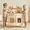 White, variant on INFANS Play Kitchen for Kids, Wooden Pretend Playset with Rattan Door Realistic Sounds Towel Rack, Toddler Cooking Toy Gift for Boys Girls Aged 3+