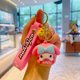 thumbnail image 4 of Llavero Kawaii de dibujos animados muñeca Hello Kitty Melodys Kuromies pompón Purin llavero 3D regalos, 4 of 4