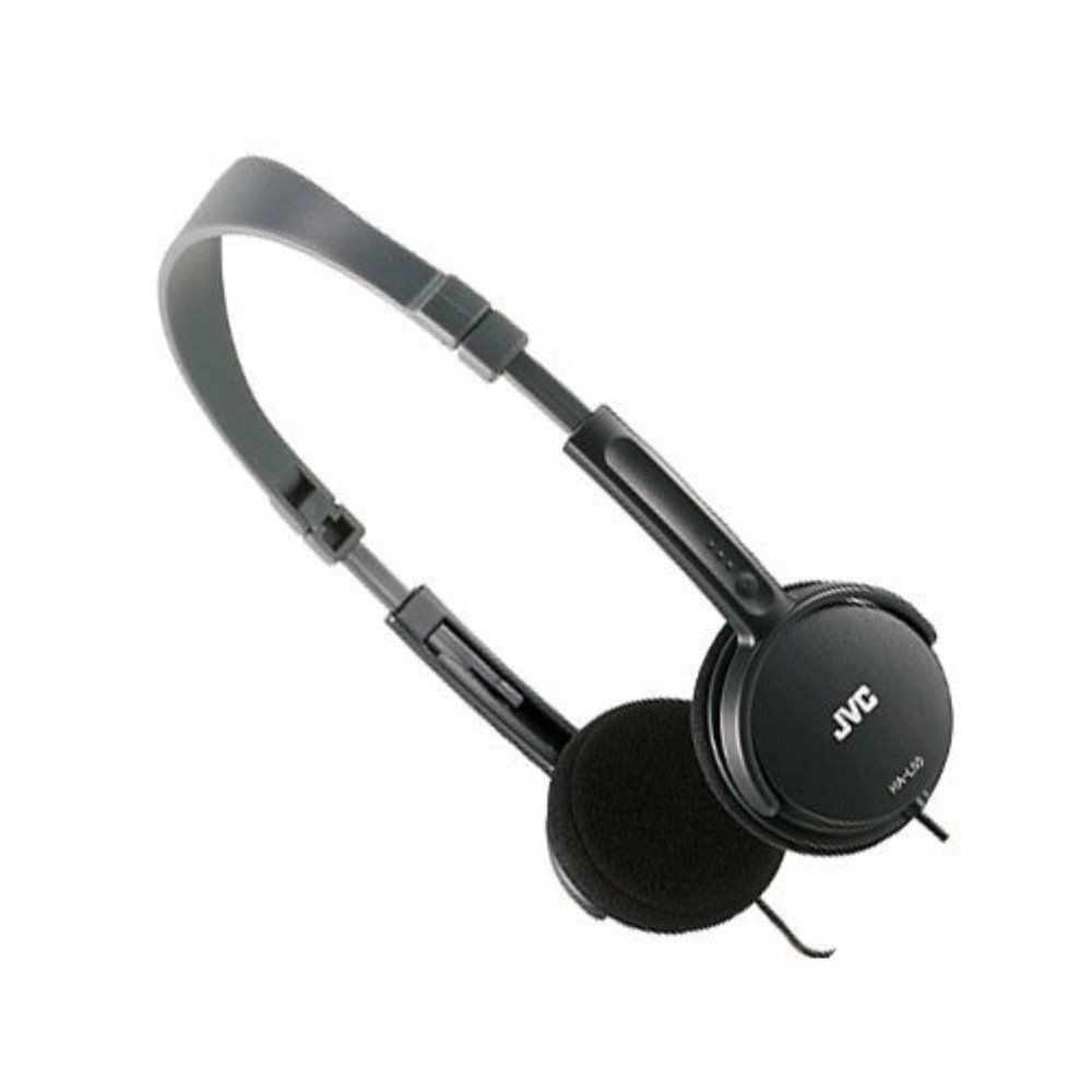 jvc hal50b black foldable lightweight stylish headphones hal50