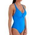 thumbnail image 2 of Bleu by Rod Beattie SKYLINE Twist and Shout Plunge One Piece Swimsuit, US 4, 2 of 3