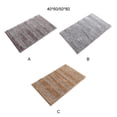 thumbnail image 4 of Injueey Esterilla de poliéster de secado rápido con base de goma antideslizante, chenilla, resistente a la nieve y absorbente de agua. Juegos de accesorios de baño Gris claro 50*80 cm, 4 of 6