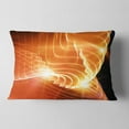 thumbnail image 2 of Designart Bright Yellow 3d Abstract Design - Contemporary Abstract Throw Pillow - 12x20, 2 of 5