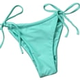 thumbnail image 5 of Gupgi Womens Solid Color Swimming Set, Bandage Bikini Top + Lace Up Briefs, 5 of 5