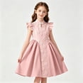 thumbnail image 2 of Tfken Soft Dresses Girls Comfy Holiday Travel Girls Tutu Dresses A Line Floral Decoration Party Fashion Kids Trendy Clothes Size 12 Years, 2 of 5