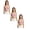 3PCS-Purple, variant on shoper Strapless Bandeau Bra for Girls 10-12 12-14 14-16 Wireless Side Support with Dual-Color Adjustable Straps First Bras Pink