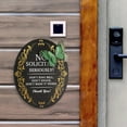 thumbnail image 6 of No Soliciting Sign For Residence With 3d Butterfly, 7.9x 6.2inches Metal Sticker No Solicitation Signs For Front Door, Solicitors Do Not Knock Or Ring Doorbell Sign For Home House, 6 of 8