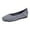 Grey, variant on Women's Knitted On Ballet Breathable Comfort Flexible Low Heel Casual Walking Shoes