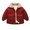 Wine Red, variant on Godderr Toddler Kids Boys Girls Winter DownCotton Jacket 1-6 Years Padded Cotton Coats Thickened Snowsuit Warm Tops Outerwear