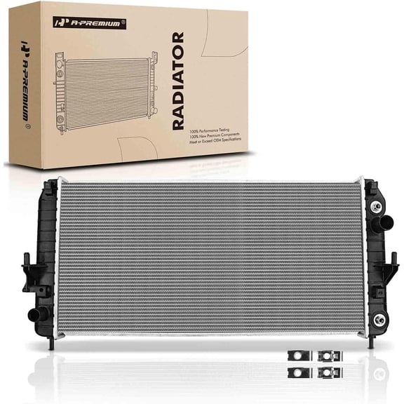 A-Premium Engine Coolant Radiator Assembly with Transmission Oil Cooler Compatible with Buick Lucerne & Cadillac DTS 2006-2011 V8 4.6L, Automatic Transmission, Replace# CU2853, 25769584