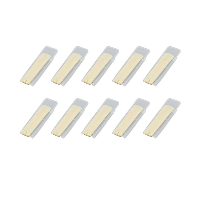 10PCS Saxophone Reeds, Stable Sound High Strength Soprano Sax Traditional Reeds Replacement