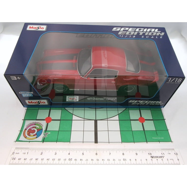 1971 Chevrolet Camaro Red 1:18 Metal Die Cast Maisto - Walmart.com