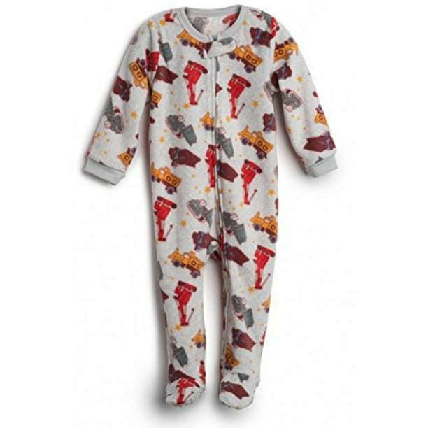 Elowel Pajamas Elowel Baby Boys Footed Sand Truck Pajama Sleeper