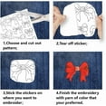 thumbnail image 3 of 4 Sheets Water Soluble Embroidery Stabilizers 36pcs Embroidery Paper with Pre-Printed Sewing Embroidery Stabilizers for Embroidery Hand Sewing Lover Beginners, 3 of 9