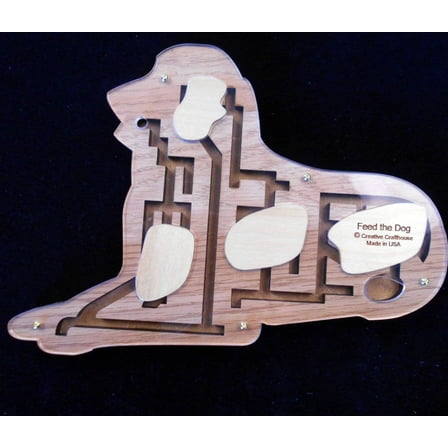 Creative Crafthouse Feed The Dog Maze, Wooden Maze Puzzle