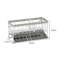 thumbnail image 3 of Sponge Caddy for Kitchen Sink Sponge Rack Kitchen Sink Organizer, Stainless Steel Kitchen Soap Dispenser Organizer, Kitchen and Bathroom Sink Shelves Kitchen Sink Sponge Holder, 3 of 8