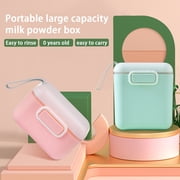 Bueautybox Formula Dispenser with Scoop Milk Powder Formula Containers for Travel Baby Food Storage and Snack Cup for Outdoor Activities On-The-Go Green