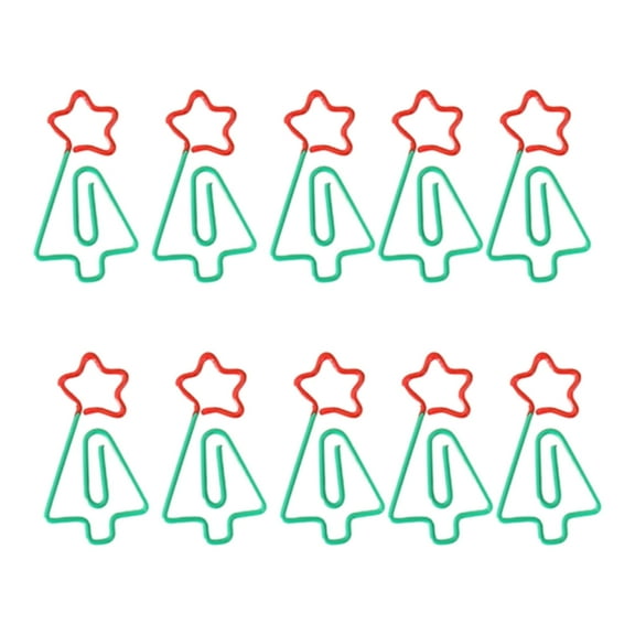 10Pcs Adorable Paper Clip Assorted Shape Paperclips Fruit Shaped Bookmarks Clip