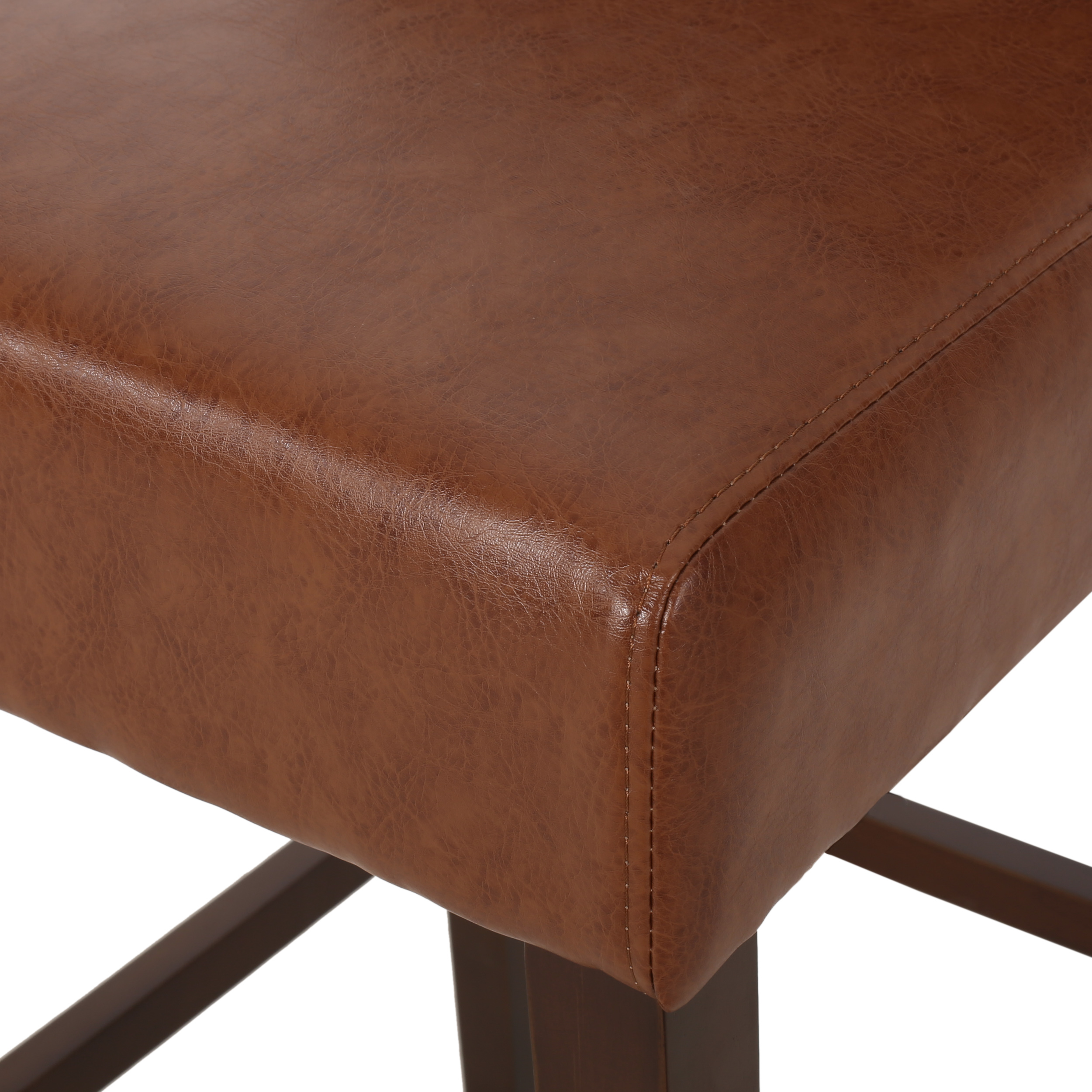 Noble House Daylanie Barstools, Cognac Brown, Espresso