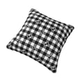 thumbnail image 2 of Rateoe Black Tartan Plaid Pattern Throw Pillow Cover Premium Pillow Stuffer Sham Square for Decorative Cushion Bed Couch Sofa(Pillow insert not included), 2 of 8