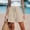 Beige, variant on Womens Shorts Summer Casual Loose Elastic Waist Drawstring Comfy Lightweight Beach Shorts with Pockets